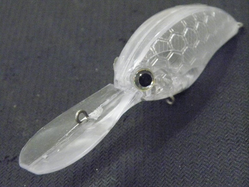 wLure 10 Blank Unpainted Deep Diver Crankbait Fishing Lures with Free Eyes UPC733 - Image 2